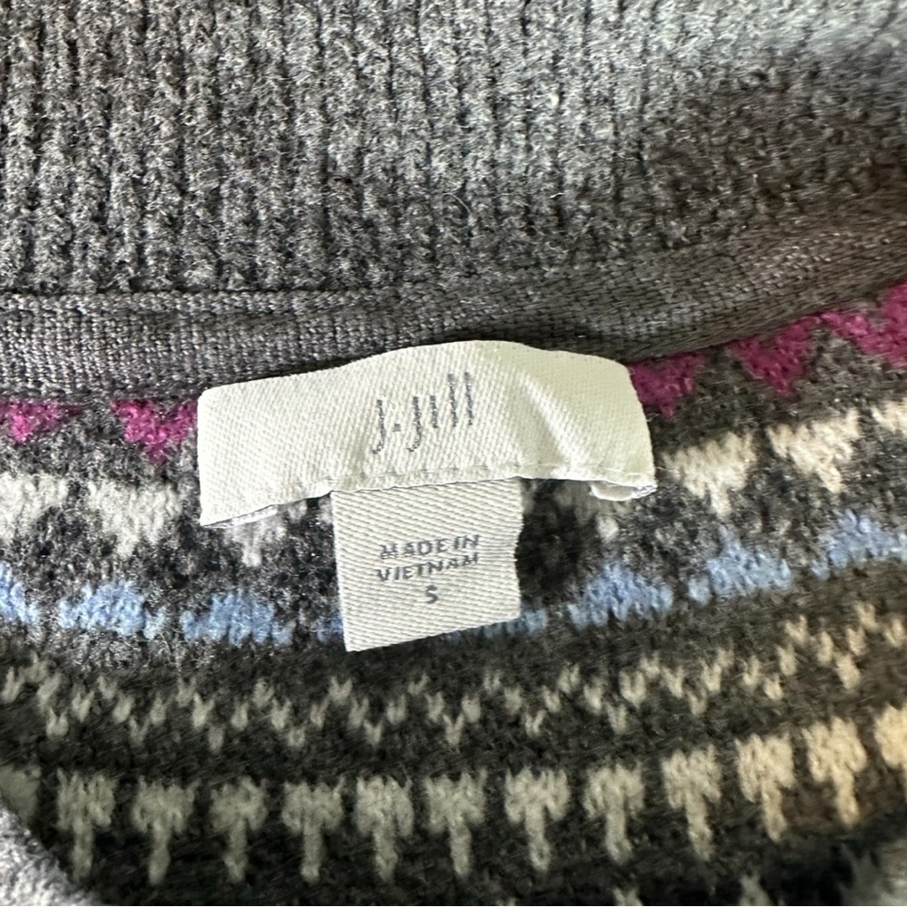 J. Jill Gray and Purple Striped Sweater - Picture 6 of 6